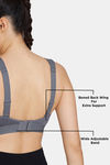 Zelocity High Impact Quick Dry Sports Bra - Ashes Of Roses — thumbnail 9